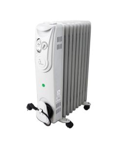 Radiateur Bain d'Huile Électrique COALA BH20W 9 Éléments 2000W - Blanc