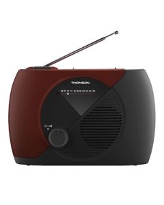 Radio FM Portable THOMSON Rouge et Noir RT353 