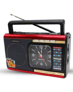 Radio FM Sans Fil POWTECH PT-908 - Noir&Rouge