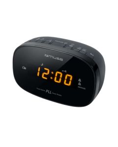 Radio-réveil MUSE M-150 CR PLL Double Alarme - Noir