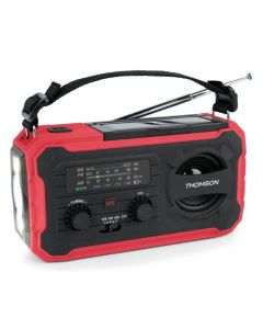 Radio solaire d’urgence THOMSON RT280 - Rouge
