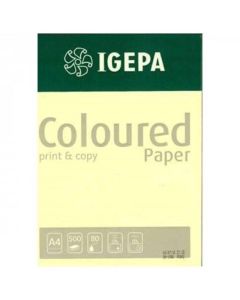Rame Papier IGEPA 500 Feuilles A4 80 75 g/m² Couleur Jaune Pastel