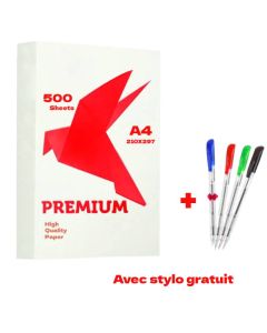 Rame papier PREMIUM A4 Blanc 80 Gr 500 Pages