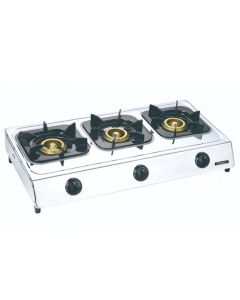 Réchaud à Gaz BIOLUX M-7040X 3 Feux - Inox