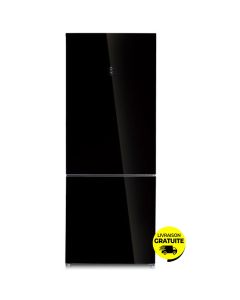 Réfrigérateur Combiné CANDY K-CCGT580FB 580Litres NoFrost - Noir Miroir