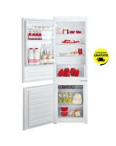 Réfrigérateur Encastrable Combiné ARISTON BCB7030AAS 275L DeFrost - Blanc