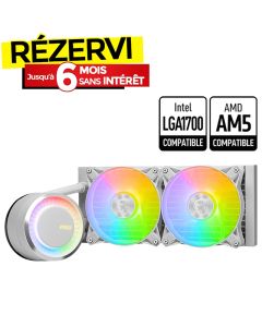 Refroidisseur De processeur Gamer MSI MAG CORELIQUIDE E240 - Blanc