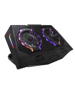 Refroidisseur Gamer WHITE SHARK SHADOW 2 FANS Pour Pc Portable 17.3" RGB 