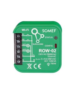 Relais De Commande Row-02 Eclairage 02 Cannaux WI-FI