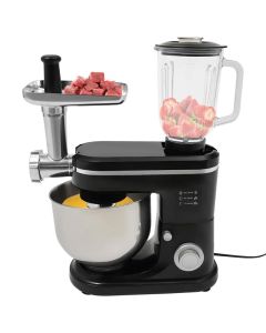 Robot Pétrin Hoffmans 3en1 1600W 8L Hachoir Blender Noir