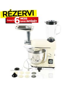 Robot Pétrin Multifonction TOPMATIC PKM-1800 1800W - Beige