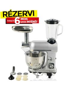Robot Pétrin Multifonction TOPMATIC PKM-1800 1800W - Gris