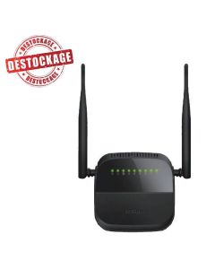Routeur D-LINK Sans fil N300 ADSL2+ 4 ports - Noir (DSL-124)
