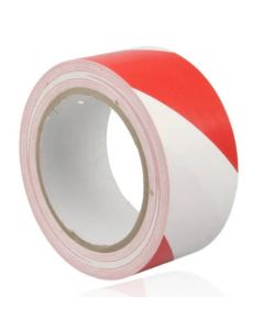 Ruban adhésif BOSS TAPE De Marquage Au Sol rouge&blanc 25m x 48mm