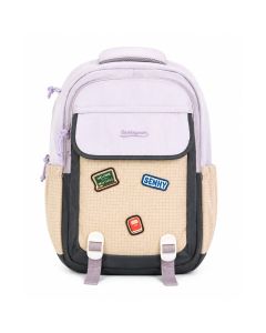 Sac à Dos Scolaire SENHEYUAN 3 Compartiments - Violet & Gris