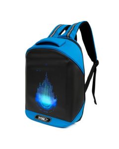 Sac à Dos Scolaire TITOU avec Écran LED Bleu