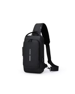 Sac De Poitrine Antivol FASHION Avec Port USB et serrure - Noir