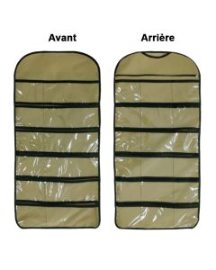 Sac Suspendu de Rangement Double Face Pour sous-vêtements - Biege