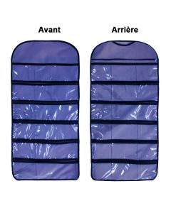 Sac Suspendu de Rangement Double Face Pour sous-vêtements - Bleu