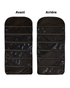 Sac Suspendu de Rangement Double Face Pour sous-vêtements - Noir