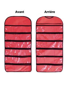 Sac Suspendu de Rangement Double Face Pour sous-vêtements - Rouge