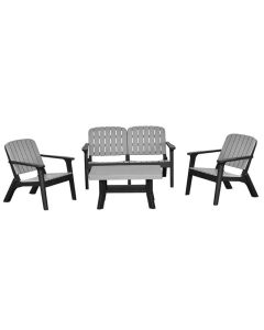 Salon de jardin SOFPINCE Silva 4 Places - Gris