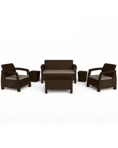 Salon de jardin SOTUFAB Carthage 6 places - Wengue