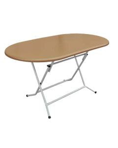 Table SOTUFAB Pliante Ovale 145x78 Werzalit - Marron