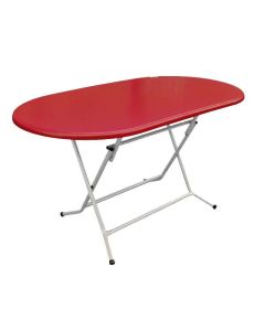 Table SOTUFAB Pliante Ovale 145x78 Werzalit - Rouge