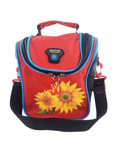 Sac à Goûter ISOTHERME GUITNI Fleurs - Rouge&Bleu