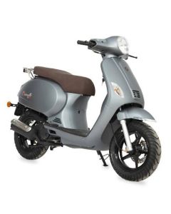 Scooter à Essence XTF Coccinelle 49cc Gris Avec Chaise Marron