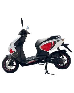 Scooter à essence ZIMOTA Tapo 49cc - Blanc avec rouge
