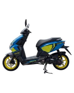 Scooter à essence ZIMOTA Tapo 49cc - Bleu avec gris et jaune