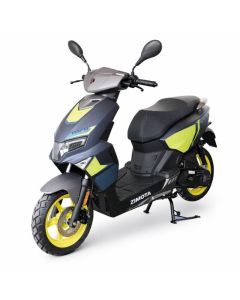 Scooter à essence ZIMOTA Tapo 49cc - Bleu mat avec jaune