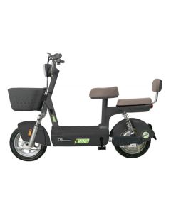  Scooter Électrique EWAY Ride Noir - 400W Tambour & Panier