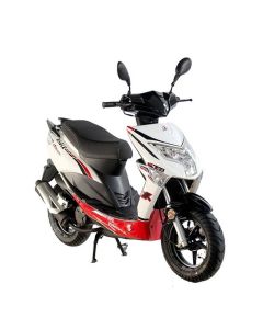 Scooter ZIMOTA EAGLE - Blanc&Rouge(EAGLE-50-BLANC-ROUGE)