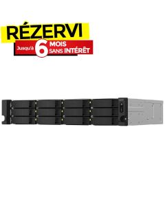 Serveur NAS QNAP TS-1264U-RP 12 Baies 8 Go