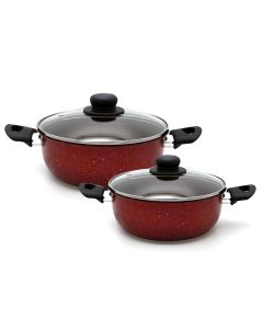 Set De 2 Faitouts COOK'ART - Rouge