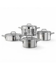 Set 4 Faitouts Inox VIVALDI Rosso Tous Feux