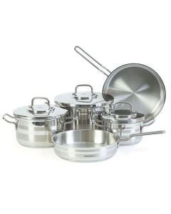 Set 8 Pièces Korkmaz A2055 Inox - Casseroles et Poêles