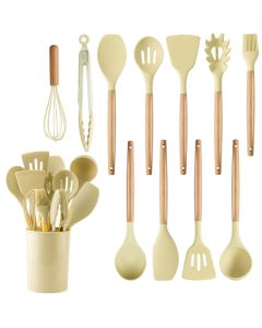 Set De 12 Pièces A Servir En Silicone - Beige
