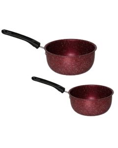 Set De 2 Casseroles El Gusto By COOK'ART 18cm&16cm - Rouge
