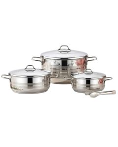 Set De 3 Faitouts VIVALDI Rose 24cm,26cm&28cm - Inox