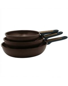Wok Antiadhésif Baroly 24 cm avec Couvercle – Tressé