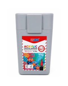 Set de 36 Marqueurs Acrylique Pointe Avec Pinceau
