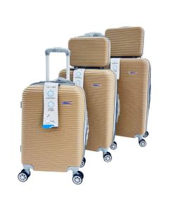 Set de 5 valises MILANO BAG avec 4 roues à 360° - Beige