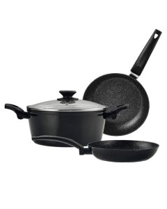 Set De Cuisine FAGOR VIVANT 4 piéces - Noir