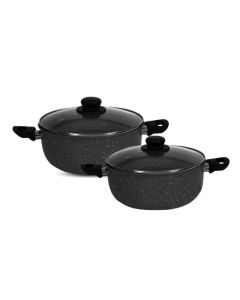 Set De 2 Faitouts COOK'ART 18cm&22cm - Noir