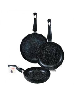 Set De 3 Poêles BAROLY 20/24/28cm - Noir