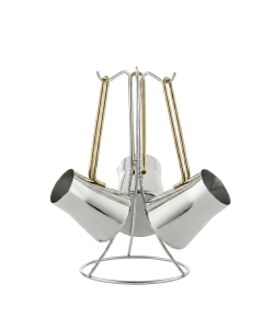 Set de 3 Zazoua VIVALDI 743 Avec Support - Silver&Gold